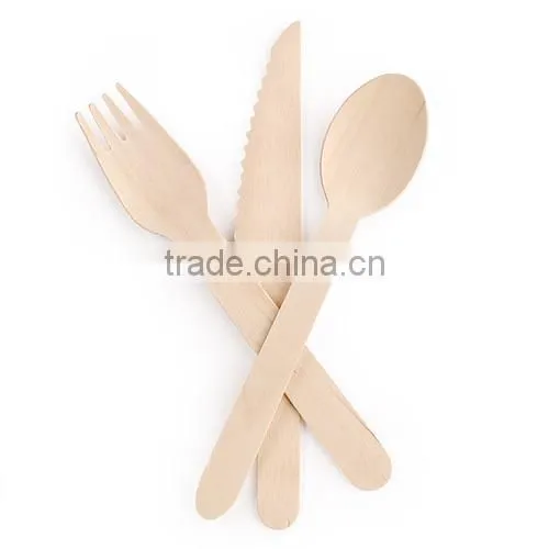 New Products Brich Wooden 140mm 160mm Disposable Knife photo-6