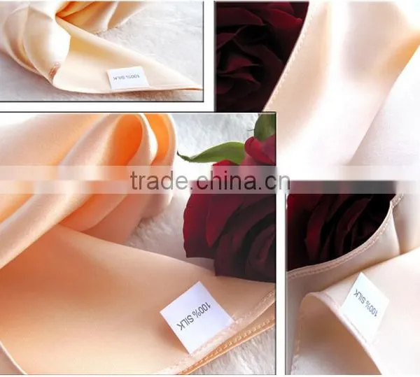 100% Silk 16mm Satin 30*30cm Handkerchief photo-2