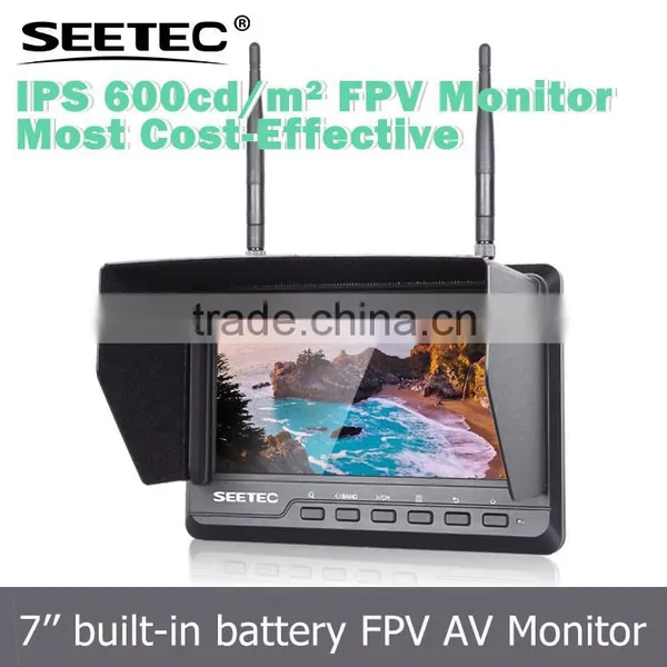 7 Inch Tft Lcd Video High Sensitivity Diversity Receivers Display Ips Panel Anti-glare Screen Fpv Gimbal