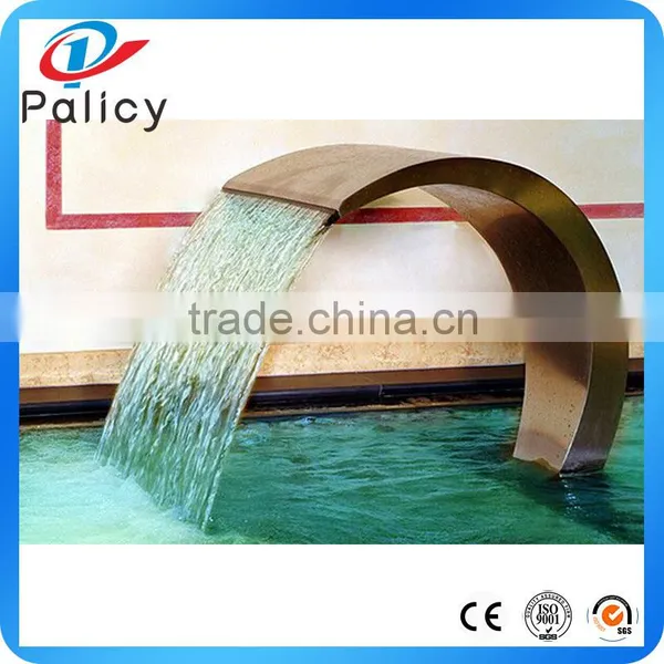 Wholesale Price Modern Stainless Steel Swimming Pool Waterfall Fountain photo-5