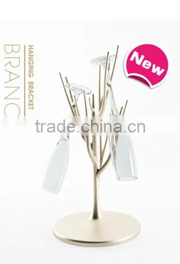 glass stainless steel cup hanging bracket holder