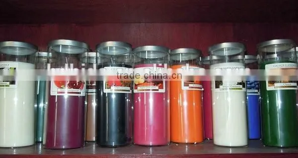 glass jar scented candle for wedding party or house decoration