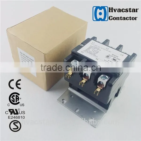 Air Condition Parts Compressor Protect Contactor 3Pole 75Amp 240Vac Definite Purpose ac Contactor