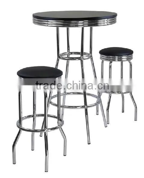 Pub Table and Bar Stools Set
