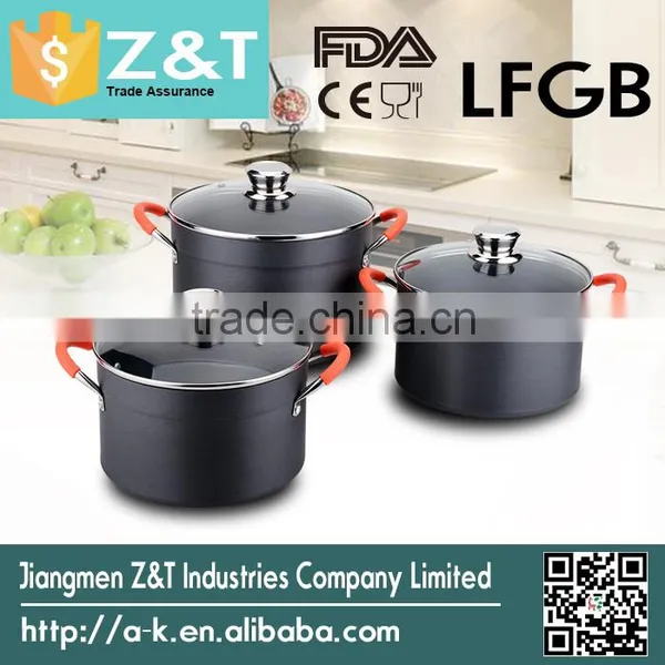 ALUMINUM DURABLE HARD ANODIZED CASSEROLE SET photo-2