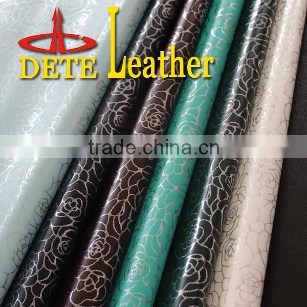 PU Printing Leather for Making Lady Dress Shoes