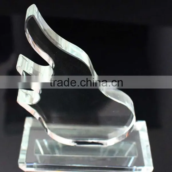 Beautiful Torch Shaped Crystal Blank Trophy for Sport Competition photo-5