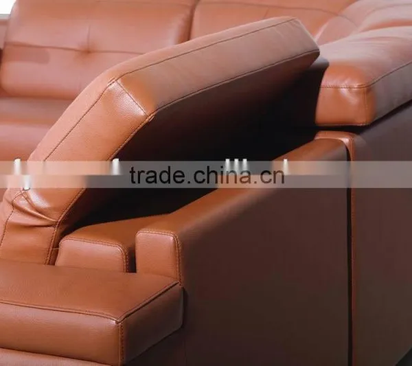Germany Faux Leather Sectional Corner Sofa Modern photo-4