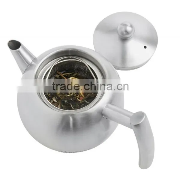 Teapot,Stainless Steel Tea Pot With Infuser photo-2