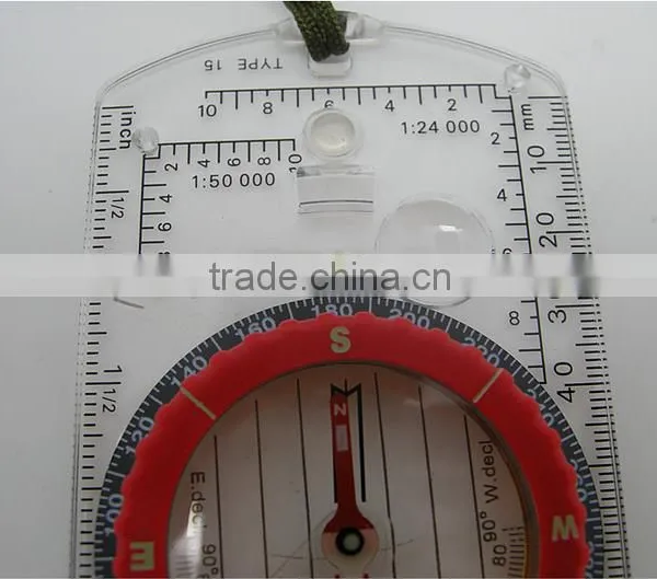 Outdoor Hiking Camping Pocket Camping Map Compass With Mirror Quality Choice photo-3