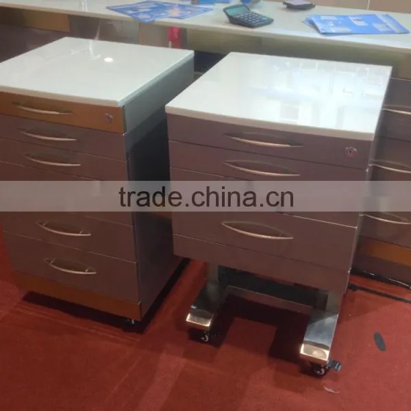 Stainless Steel Dental Trolley With 3 Drawers photo-5
