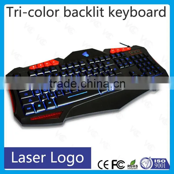 Hot Selling Backlit Multimdedia Wired Gaming Computer Keyboard photo-5