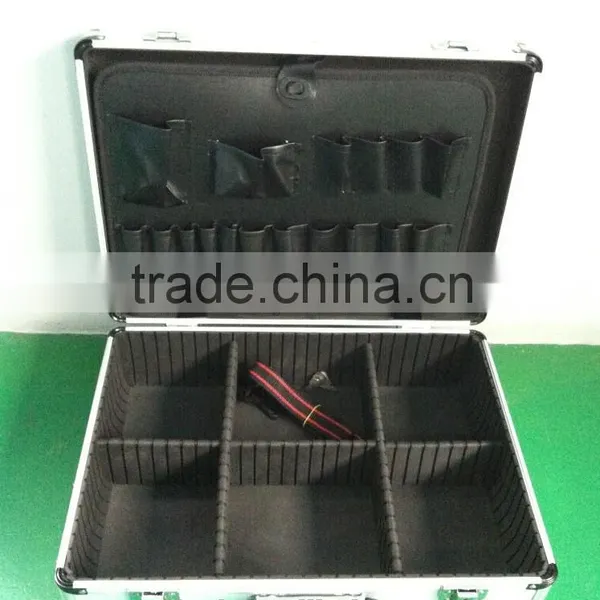 Silver ABS Ukulele Tool Case Hight Quality With Lock Very Farm Durable Aluminum Tool Case With Handle photo-4