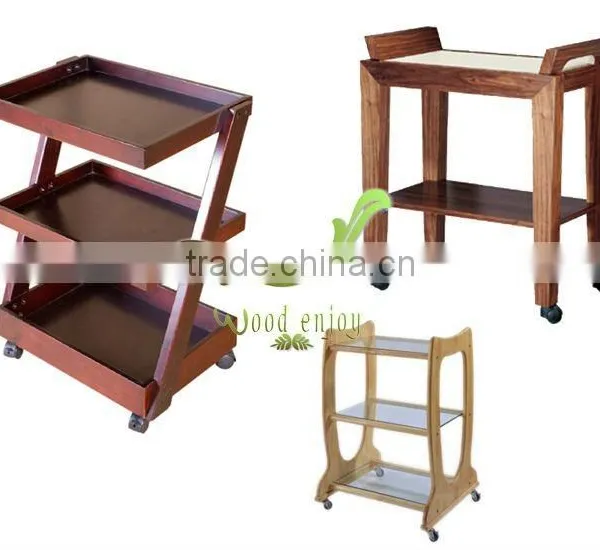2016 Promotion Sales Series Of Wooden Beauty Spa Trolley Cart Trolley Cart Wooden