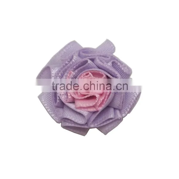 New Fashion Colorful Big Flower Shape Set Little Flower Shape Ribbon Artificial Flowersrose