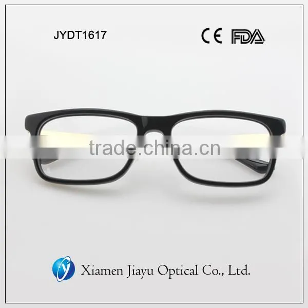 Acetate Rim Gloden Metal Temple Optical Frames photo-2