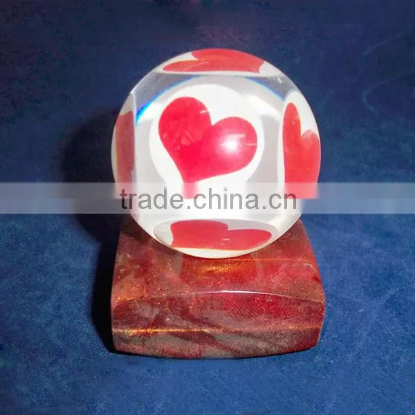 Food Ball Shape Crystal Craft/crystal Gift photo-3