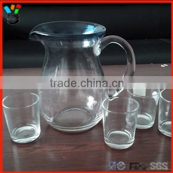 Unique Design Antique Art Glass Whisky & Wine Glass Decanters and Shots Set