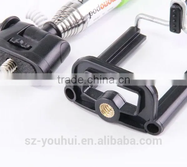 Factory Price Colorful Selfie Stick Tripod With Wired for Smart Phone for IPhone photo-3