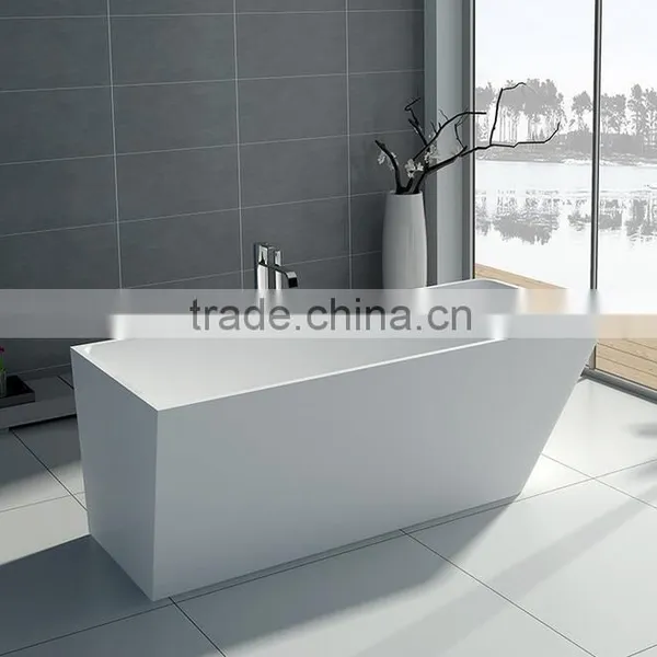 Italia Classic Design Natural Stone and Resin Stone Round Bathtub for Bathroom Furniture,freestanding Solid Surface Bathtub photo-2