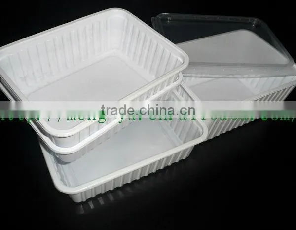 Disposable PP Plastic Squre Food Container With Lid