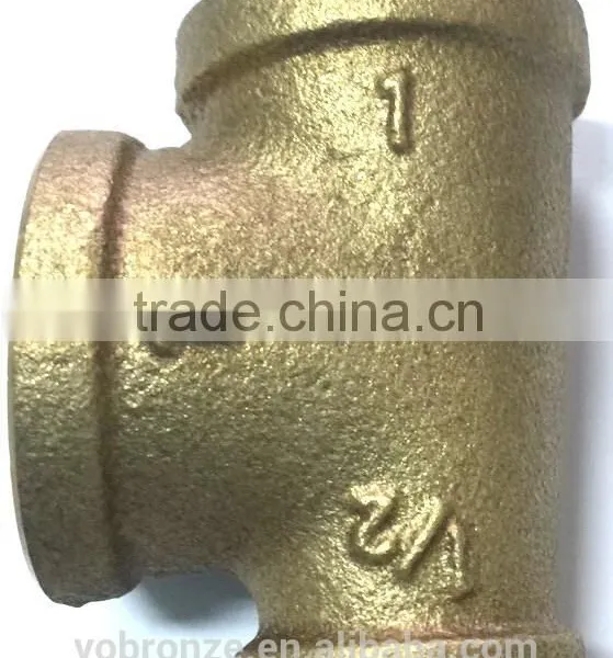 New Products Taiwan 1x3/4 Inch Pipe Brass Fittings Reducing Tee