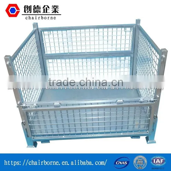 Collapsible Galvanized Stacking Metal Bins Stillage for Storage photo-3
