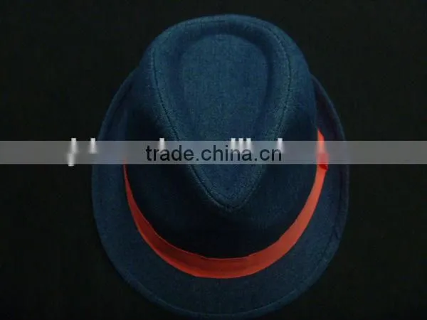 Blue Trilby Hat