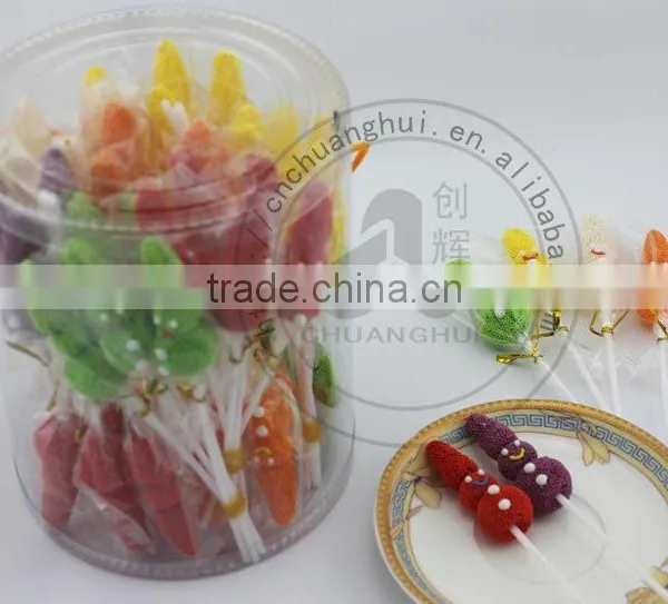Gelatin Candy Snowman Gummy Lollipop, Jelly Lollipop photo-2