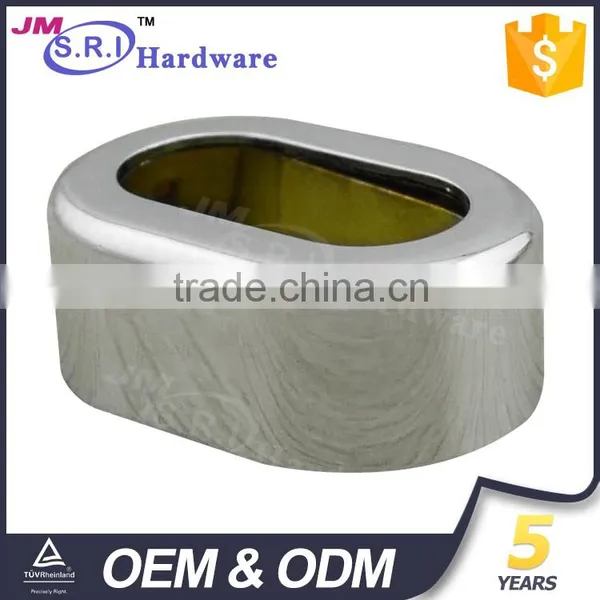 High End Zinc Alloy Oval Wardrobe Rail Support photo-6