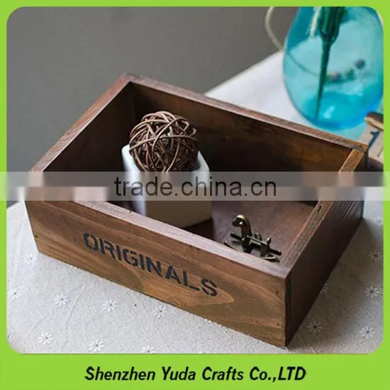 Mini Solid Wood Rectangular Storage Case Desktop Make Mdf Box for Sale photo-6