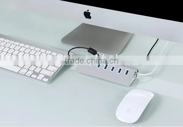 New High-Speed Aluminum 7 Ports USB 3.0 HUB for Macbook PC photo-4