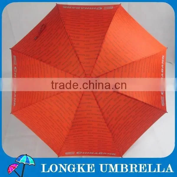 24" Advertising China Bank Straight Umbrella photo-5