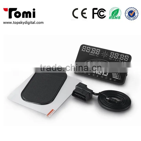 GPS HUD 5.8inch Car Hud Head Up Display for All Cars Lastest OBD Interface OBD Display Mode and GPS Display Mode Can be Switch photo-5