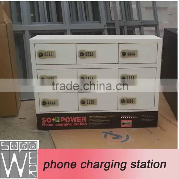 9 Compartment Steel Locker Self Charging dc to ac Inverter photo-3