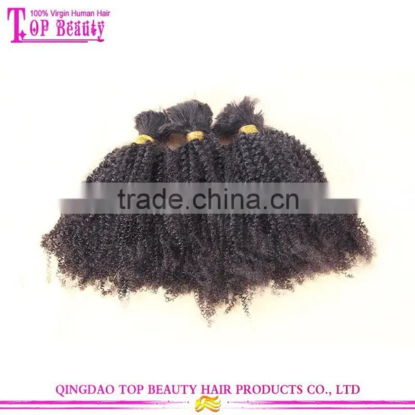 Cheap 100% Virgin Humen Hair Afro Curl Indian Hair Bulk Buy From China photo-6