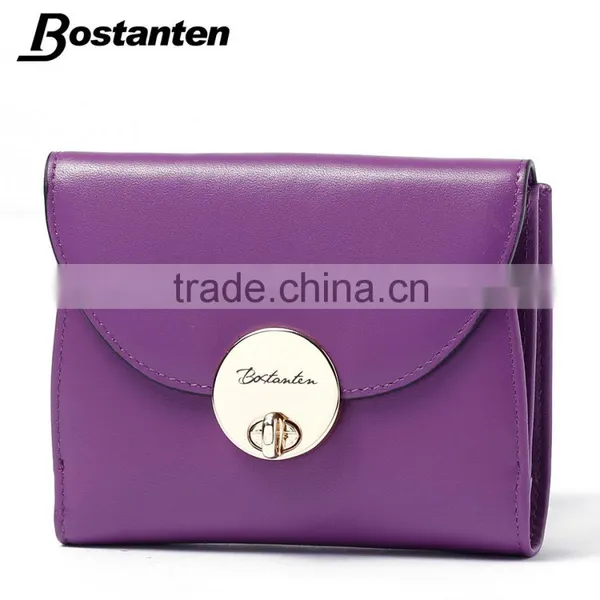 Custom Logo Leather Wallets Women Purse With Card Holder Slot photo-3
