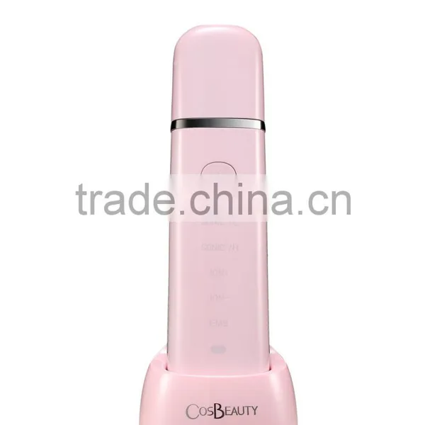 CosBeauty Popular Handportable Exfoliator Microcurrent Ultsonic Face Skin Scrubber Mini for Removing Dead Skin Blackhead Removal photo-6