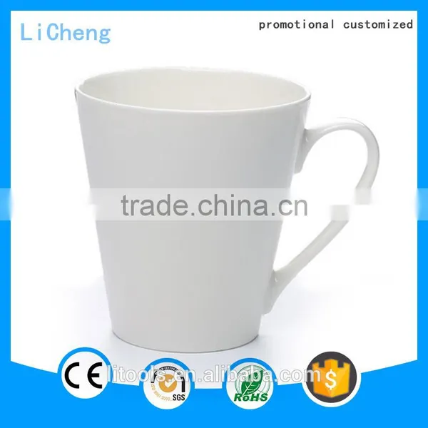 Novetly Design White Porcelain Cup and Mug Coffee Mug Cup Drinking Cup With Handle photo-3