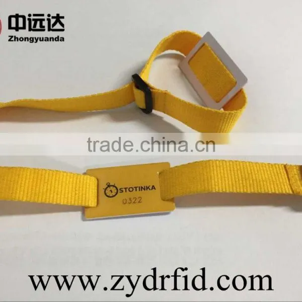 350*15mm Custom Rfid Woven Wristband/professional Festival Fabric Rfid Bracelet Ntag216 Chip/fabric Rfid Wristband for Event photo-4