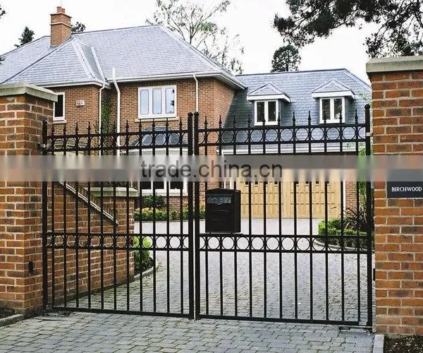 Customized Residential Wrought Iron/galvanized Powder Coated Steel/Iron/ Stainless Steel Gate Ornament photo-3