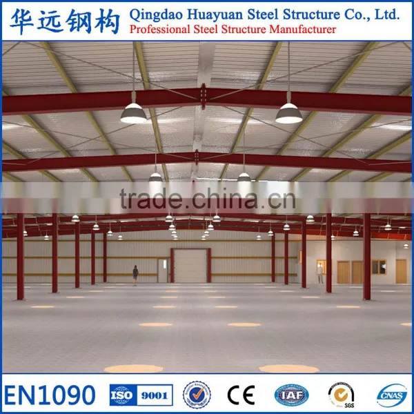 Double Slope Pre Engineered Steel Frame Workshop Building photo-6
