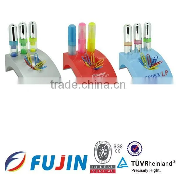 4 in 1 Highligher Set With Sliver Base for Promotion/Office Four Color Pen/uv Highlighter Pen photo-3