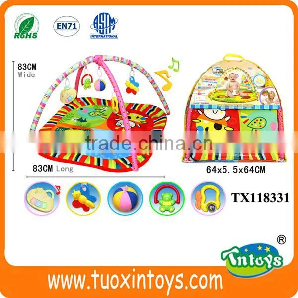 Baby Play Music Mat Crawling Carpet Kids Activities Blanket W/hanging Toys photo-3