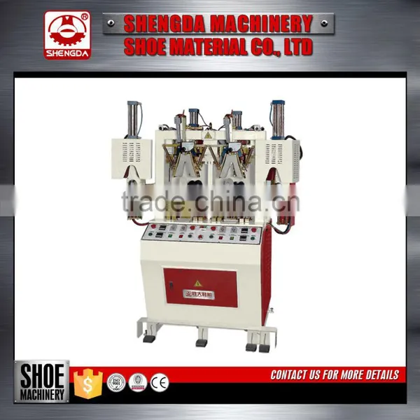 Automatic Shoe Making Machine Double Cooler Double Heater Rubber Shoe Heel Molding Machine Shoe Backpart Moulding Machine