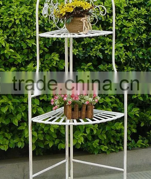 Classical Vintage Decorative Wooden 3-Tires Corner Shelf photo-5