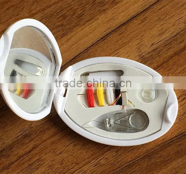 2016 New Promotion Gift Product Hotel Sewing Kit With Comb Make up Mirror Needlework photo-3