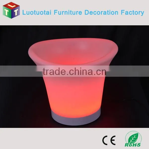 Rechargeable LED Glowing Ice Wine Bucket/beer Holder/wine Cooler photo-3