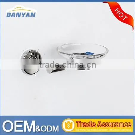 Bathroom Design Stainless Steel Soap Dish With Glass Dish