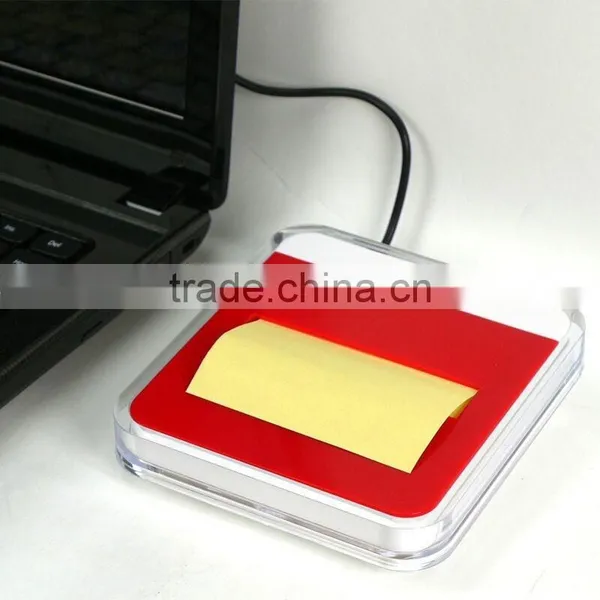 Funny Unique Design Square Shape 4 in 1 USB Hub With Memo Stick Stand USB Hub USB Notepaper Box photo-5